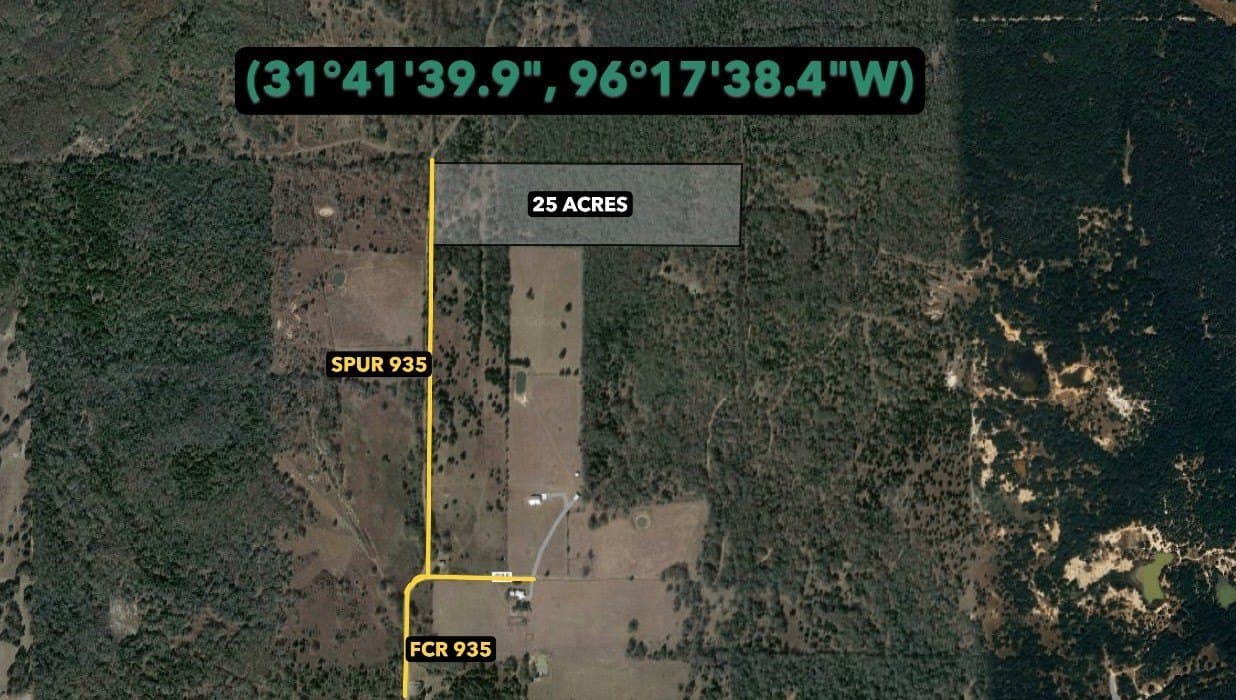 25 acres in Freestone County