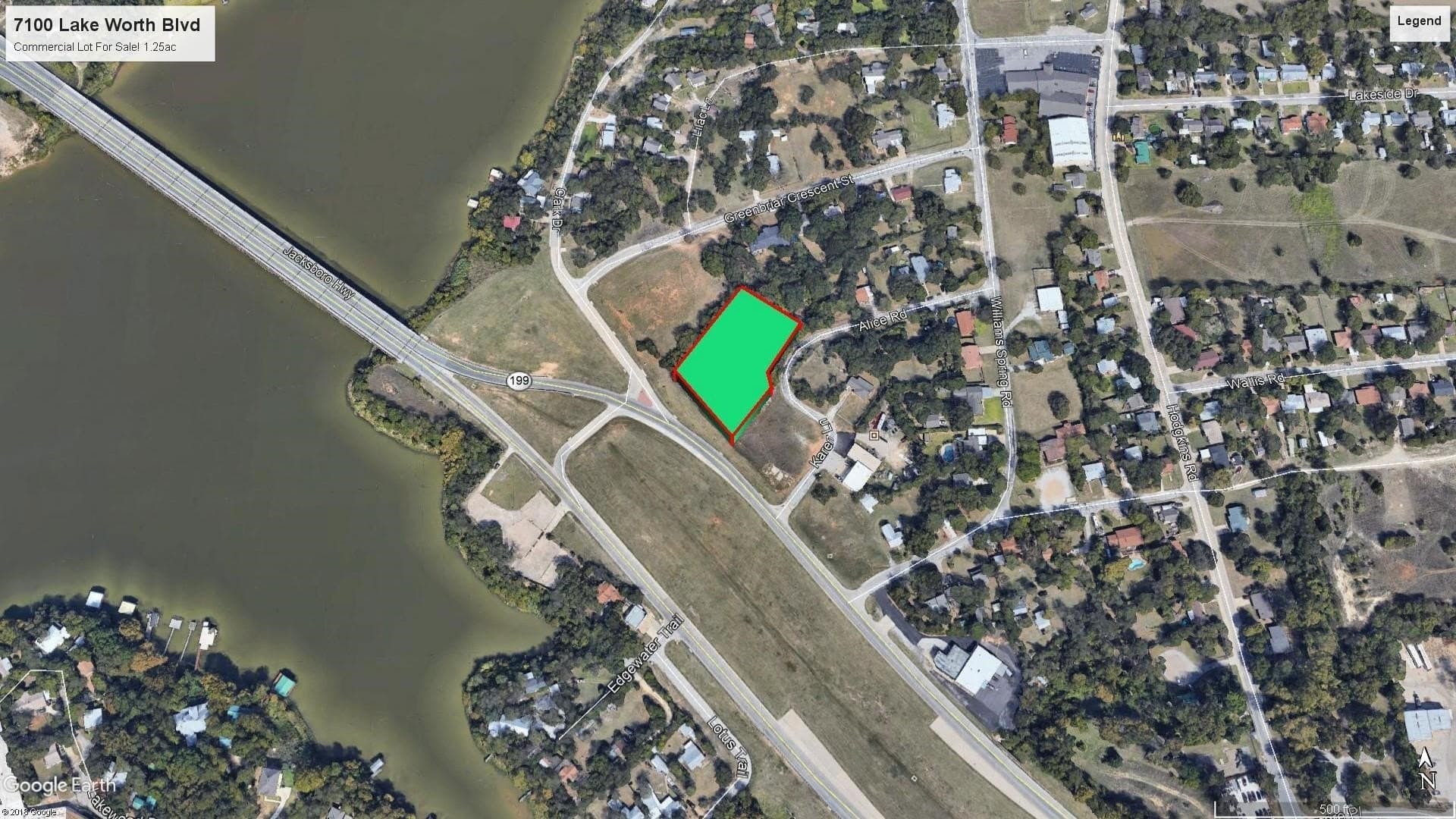 1.25 acres in Tarrant County