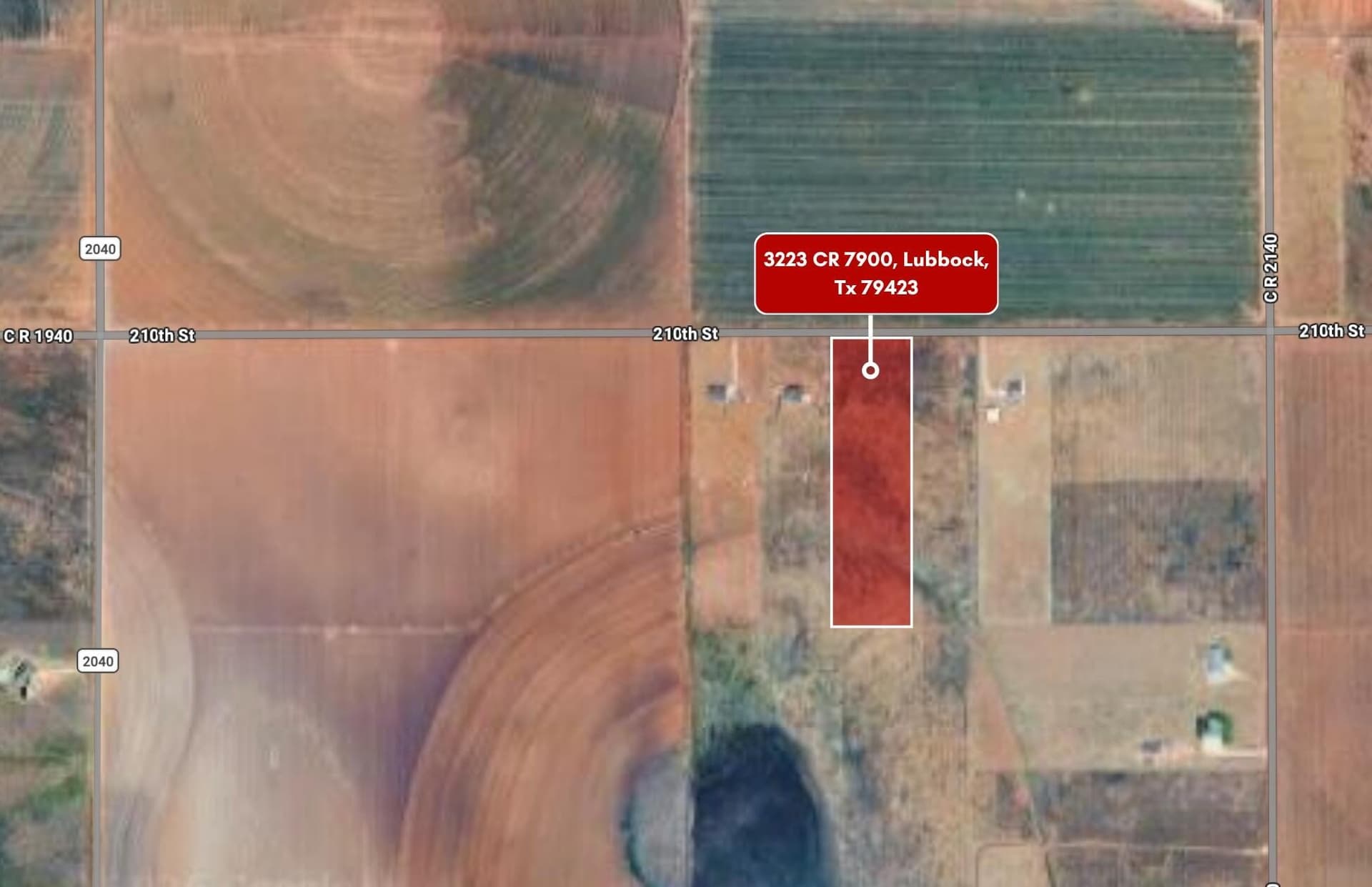 10.01 acres in Lubbock County