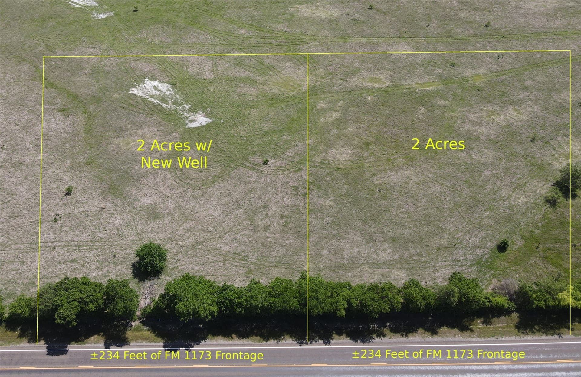 2 acres in Denton County