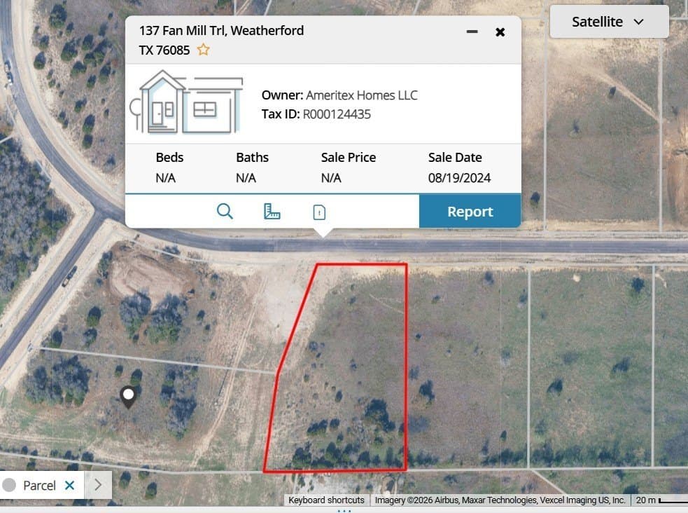 2.05 acres in Parker County