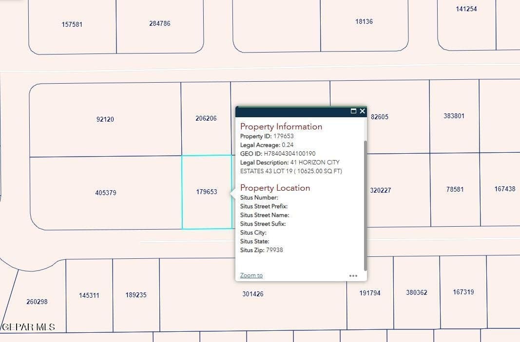 0.24 acres in El Paso County
