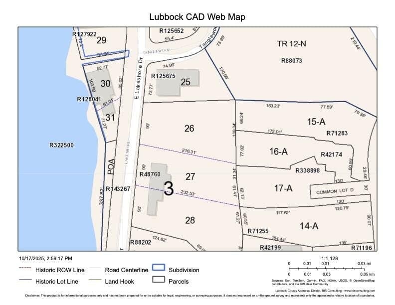 0.53 acres in Lubbock County