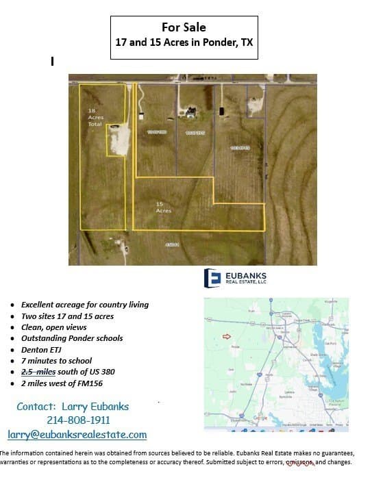 17.5 acres in Denton County