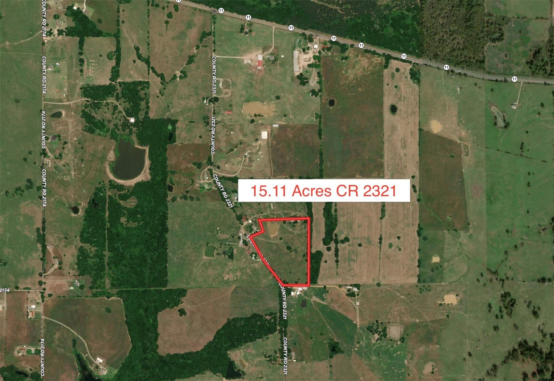 15.11 acres in Hopkins County