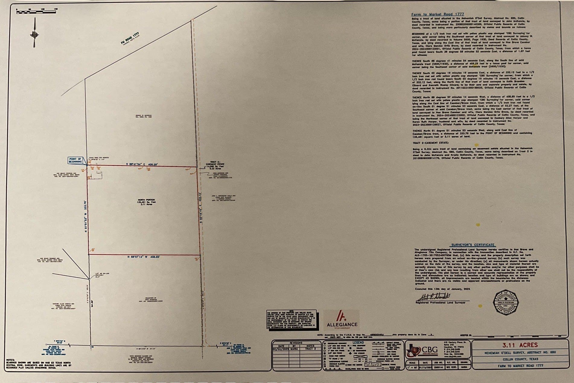 3.13 acres in Collin County