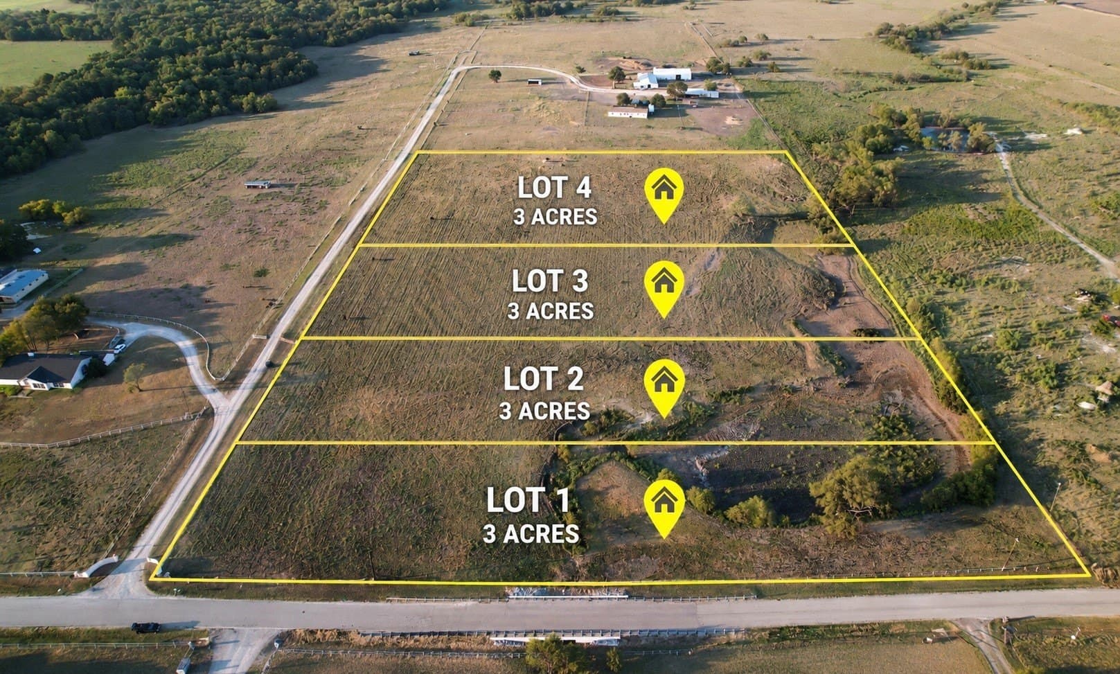 3 acres in Denton County