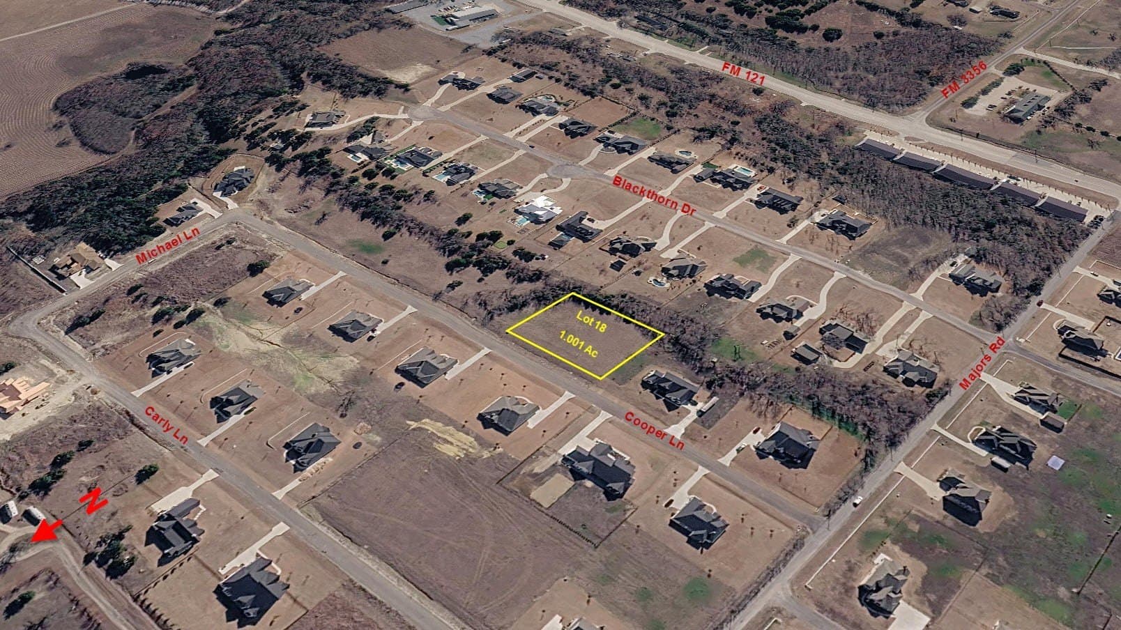 1 acres in Grayson County