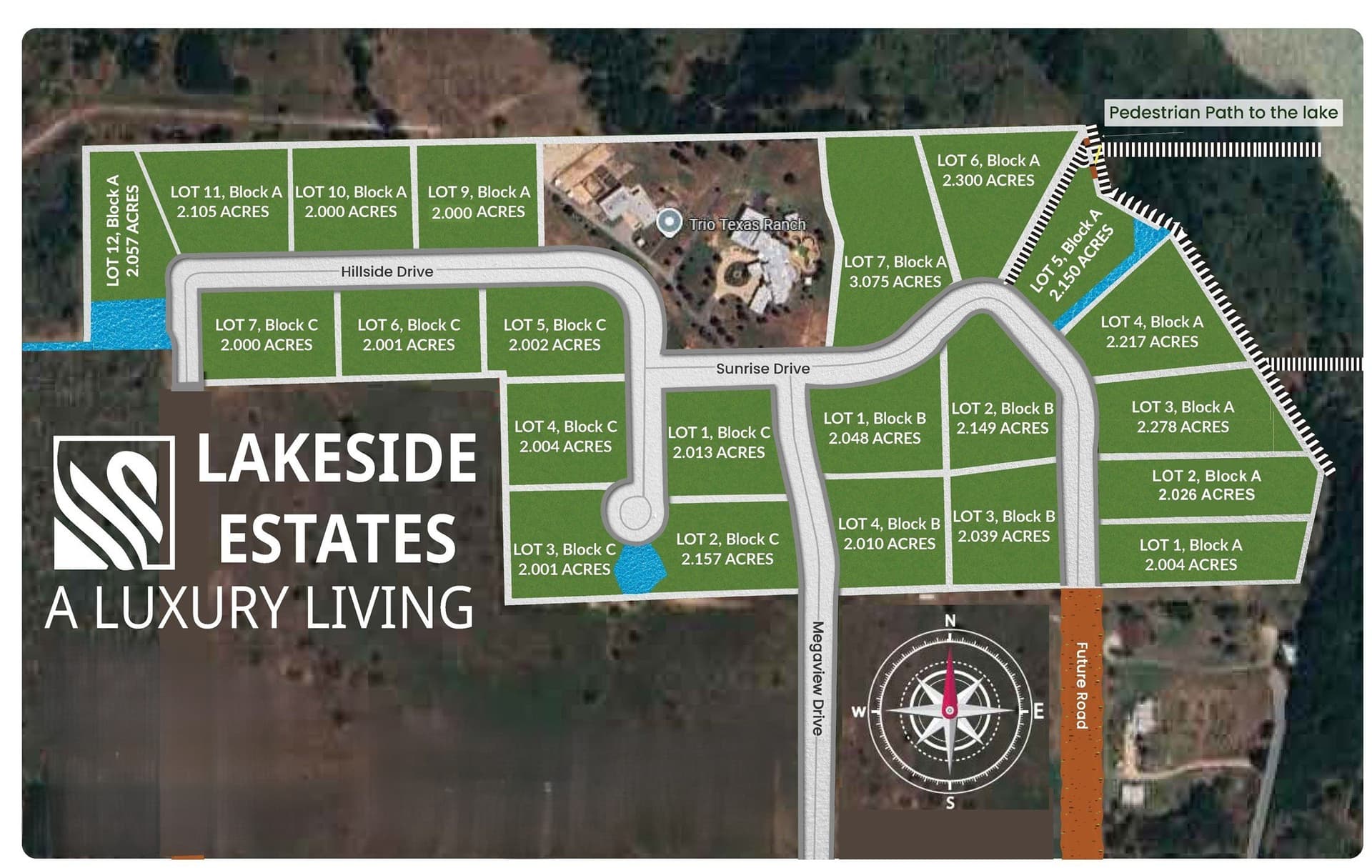 2 acres in Denton County