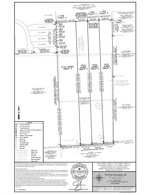 10.01 acres in Wood County