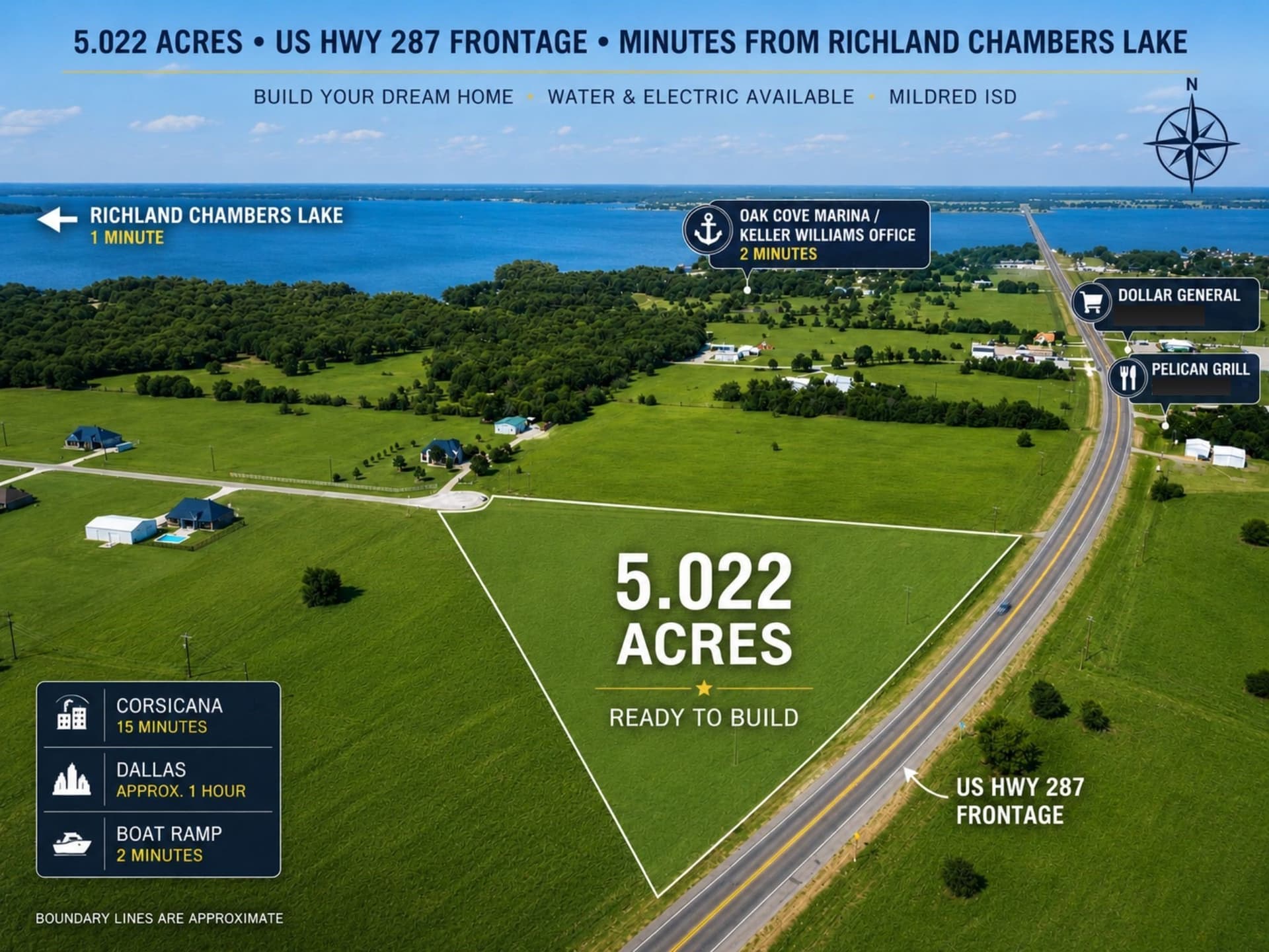 5.02 acres in Navarro County