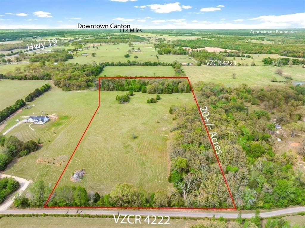 20 acres in Van Zandt County