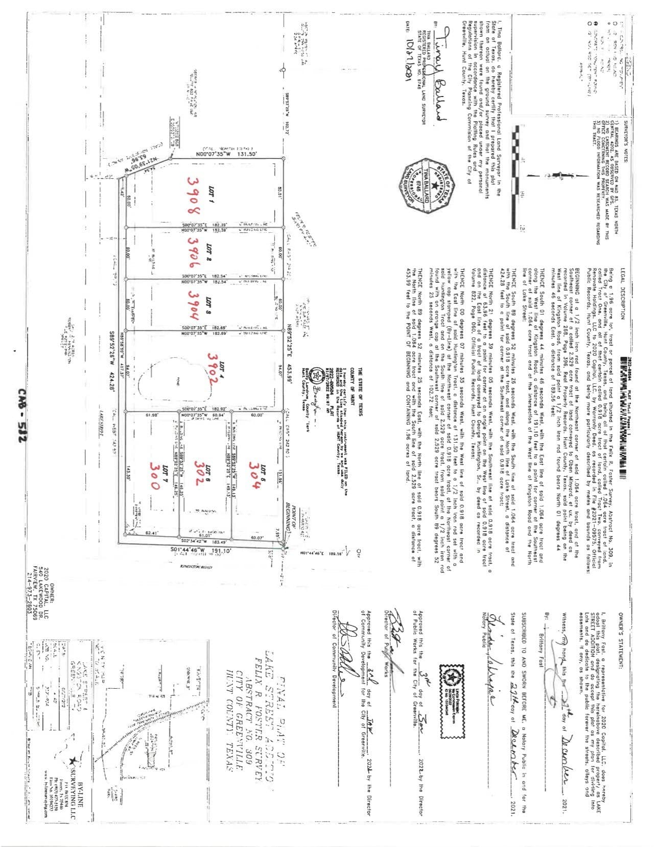 1.96 acres in Hunt County