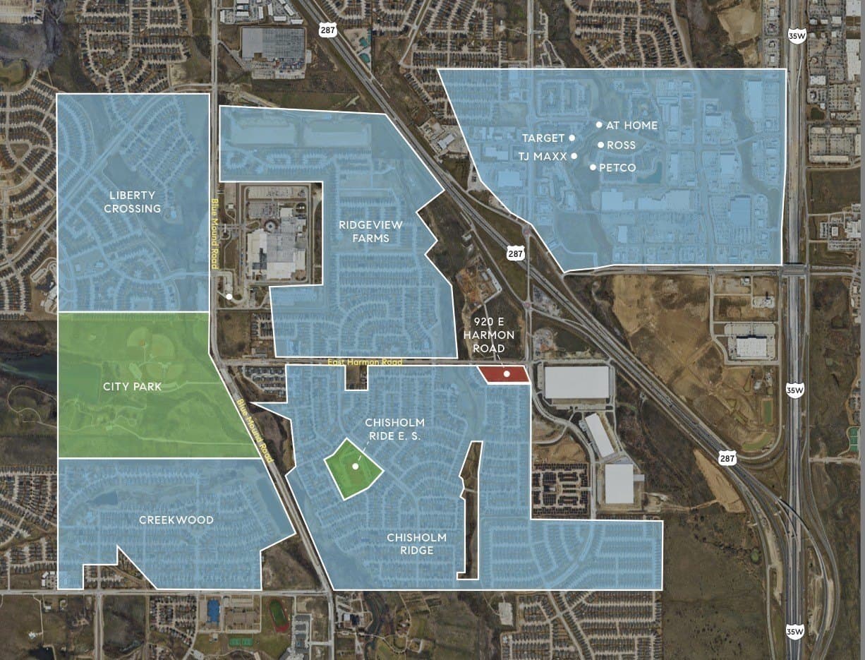 3.26 acres in Tarrant County