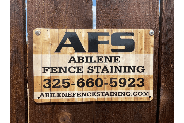 Abilene Fence Staining