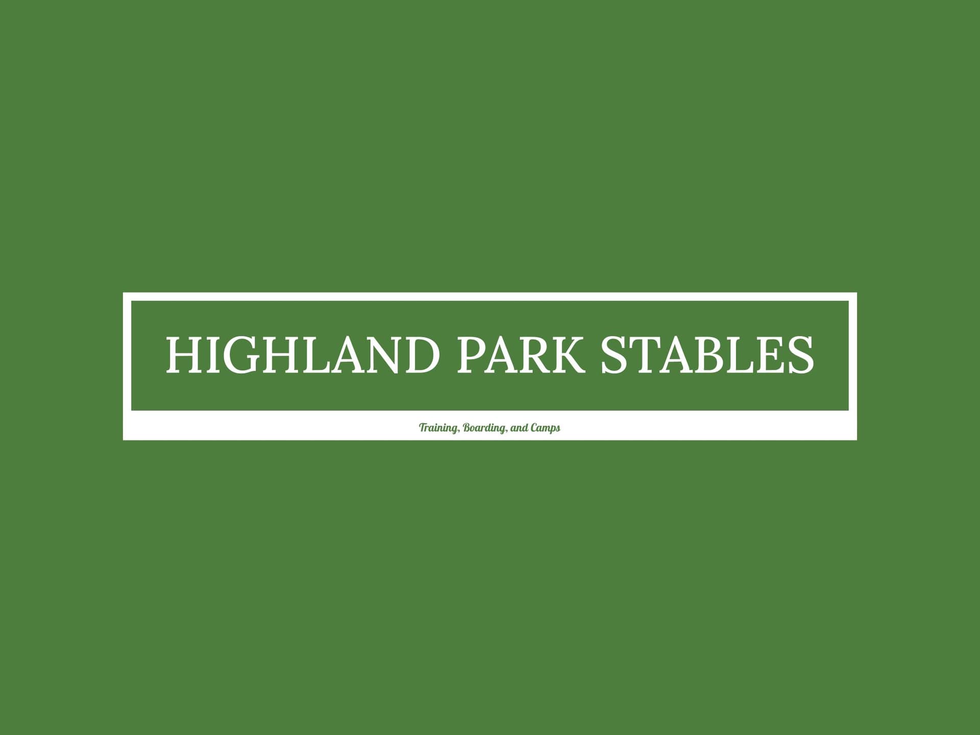 Highland Park Riding School