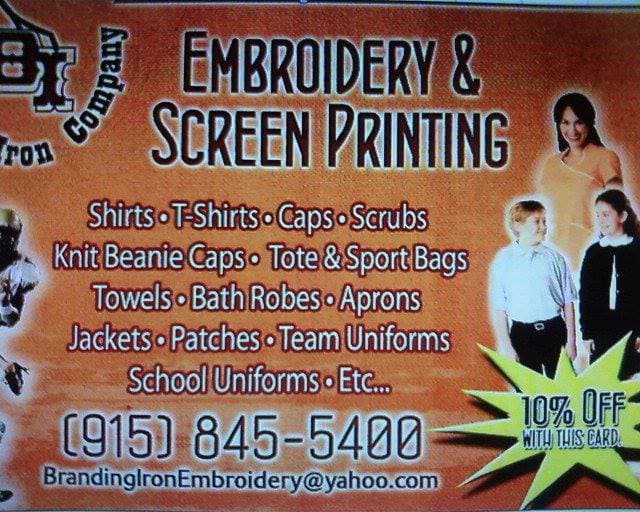 Branding Iron Embroidery
