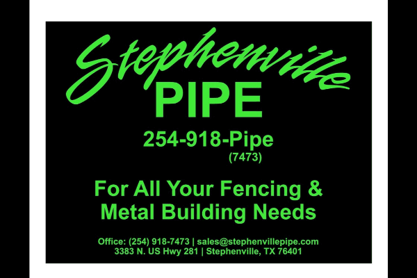 Stephenville Pipe